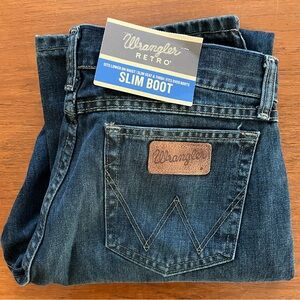 Wrangler Retro Slim Bootcut Jeans - Deep Indigo